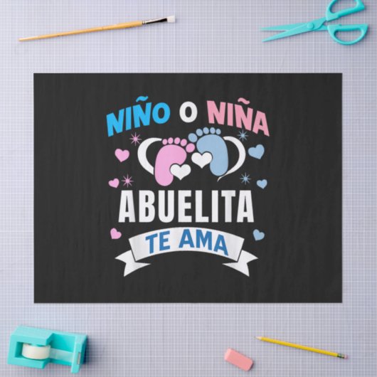 Gender Reveal in Spanish 薄葉紙 (クラフト)