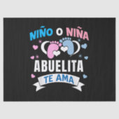 Gender Reveal in Spanish 薄葉紙 (正面)