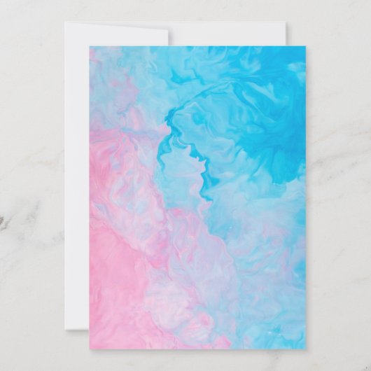 Gender Reveal Invitation 招待状 (裏面)