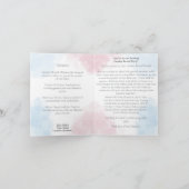 Gender Reveal Invitation - Blue & Pink Balloons 招待状 (内部)