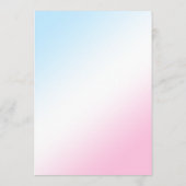 Gender Reveal Invitation Card 招待状 (裏面)