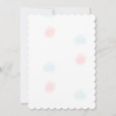 Gender Reveal Invitation – Pink & Blue Watercolor 招待状 (裏面)
