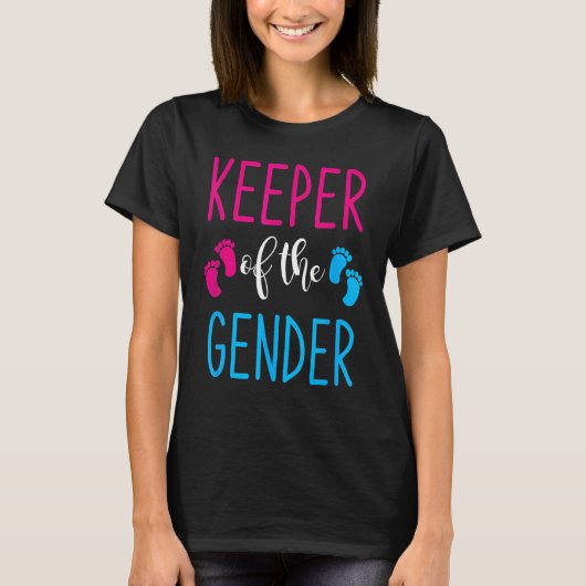 Gender Reveal Keeper Of The Gender 6 Tシャツ (正面)