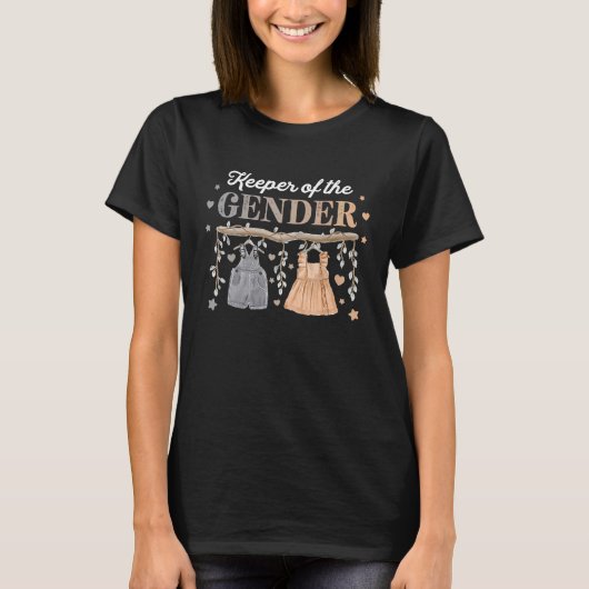Gender Reveal Keeper of the Gender Baby Announceme Tシャツ (正面)
