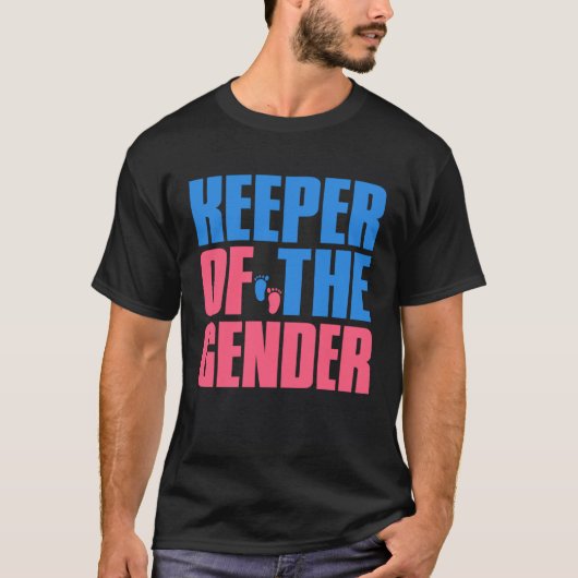 Gender Reveal Keeper of the Gender  Party Idea Aun Tシャツ (正面)