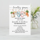 Gender Reveal Locally Grown Baby is coming 招待状 (スタンド正面)