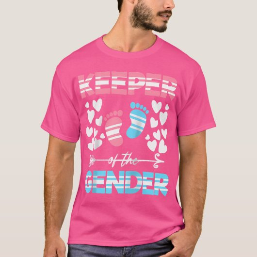 Gender Reveal Party Keeper Of The Gender 	 Basebal Tシャツ (正面)