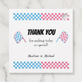 Gender Reveal Party Pink Blue フェイバータグ (裏面)