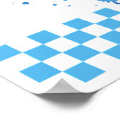 Gender Reveal Party Pink Blue ポスター (角)