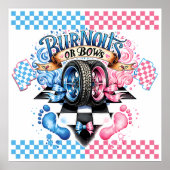 Gender Reveal Party Pink Blue ポスター (正面)