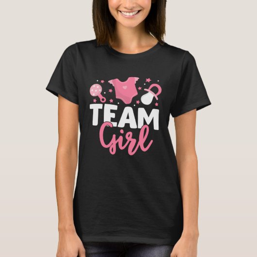 Gender Reveal Party Team Girl  Gender Reveal Tシャツ (正面)