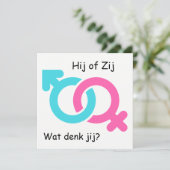 Gender Reveal Party uitnodiging 招待状 (スタンド正面)