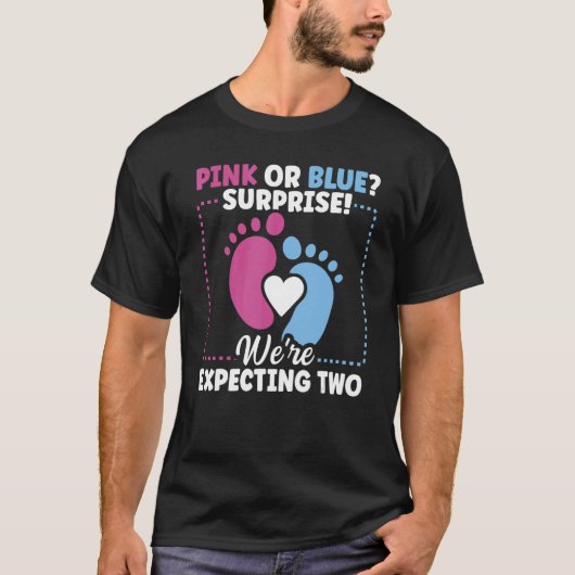 Gender Reveal Quote for Gender Reveal Twin Parents Tシャツ (正面)