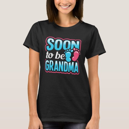 Gender Reveal Soon To Be Grandma Pregnancy Announc Tシャツ (正面)