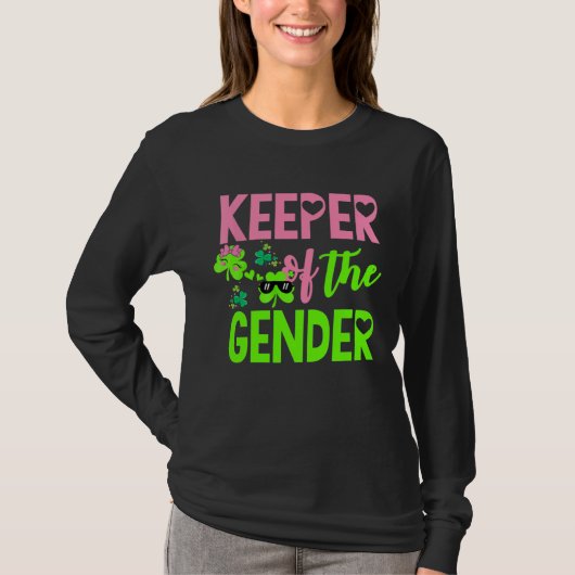 Gender Reveal St Patricks Day Funny Keeper of the  Tシャツ (正面)