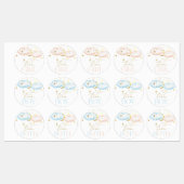 Gender Reveal Stickers、Team Boy、Team Girl ラベル (シート)