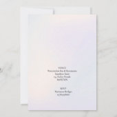 Gender Reveal Stroller Teddies Invitation 招待状 (裏面)