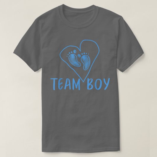 Gender Reveal Team Boy T-Shirt Tシャツ (デザイン正面)