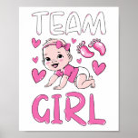 Gender Reveal Team Girl Party Set ポスター<br><div class="desc">Gender Reveal Team Girl Party Set Funny Gender Reveal Baby Shower Matching Family Baby Funny design Gift Value Poster Paper (Matte) Classic Collection.</div>