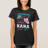 Gender reveal touchdowns or tutus nana matching ba tシャツ (正面)