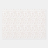Gender Reveal Wrapping Paper - Boho Floral ラッピングペーパーシート (正面2)