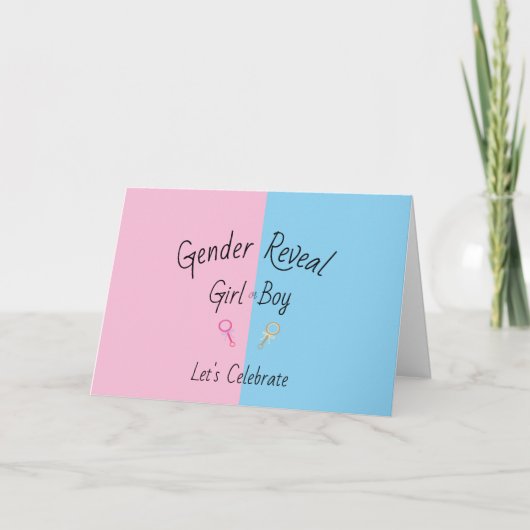 Gender RevealCard#Gender RevealCard#      カード (正面)