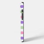 Genderfaeはっきりしたプライドフラグの色の水玉模様 Case-Mate iPhoneケース (裏面 / 左)