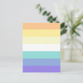 Genderfaun Pride Flag ポストカード (スタンド正面)
