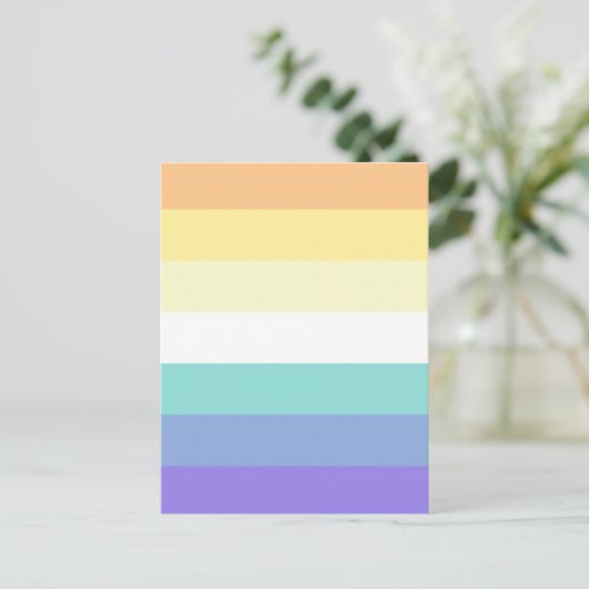 Genderfaun Pride Flag ポストカード (スタンド正面)