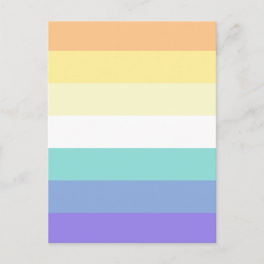 Genderfaun Pride Flag ポストカード (正面)