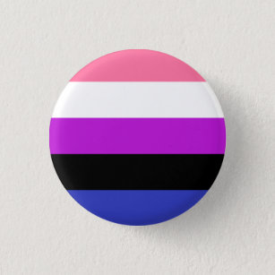 Genderfluidの旗ボタン 缶バッジ