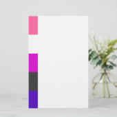 Genderfluidの旗 便箋 (スタンド正面)