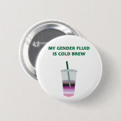Genderfluidの風邪の醸造物 缶バッジ (正面&裏面)