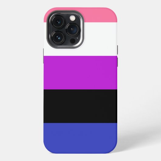 GenderFluidカラーフラグCase-Mate iPhoneケース iPhone 13 Pro Maxケース (裏面)