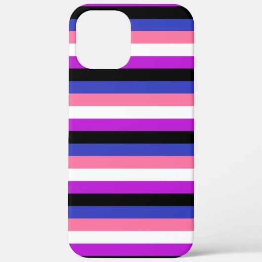 GenderfluidフラグカラーケースメイトiPhoneケース Case-Mate iPhoneケース (裏面)