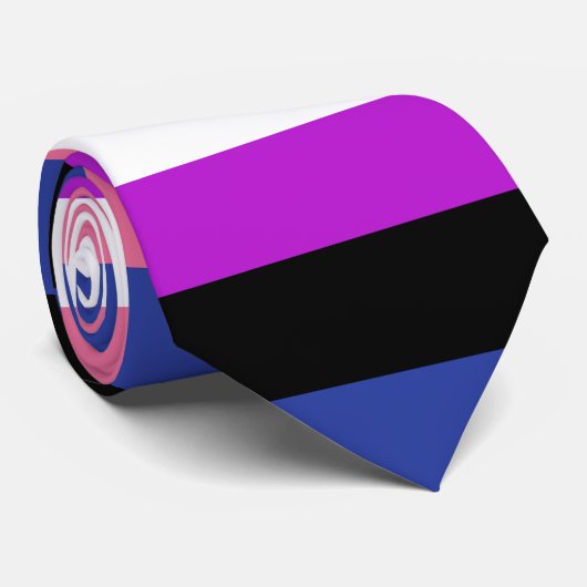 Genderfluidフラグタイ ネクタイ (ロール)