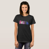 GenderfluidフラグプライドLgbtq犬Genderfluid Pug Tシャツ (正面フル)