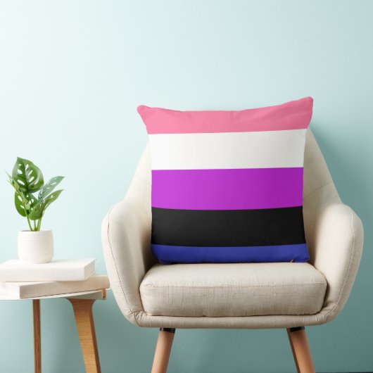 Genderfluidフラグ クッション (椅子)