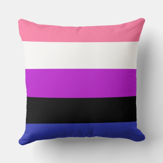 Genderfluidフラグ クッション (裏面)