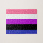 Genderfluidフラグ ジグソーパズル (横)