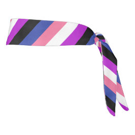 Genderfluidフラッグタイヘッドバンド タイヘッドバンド