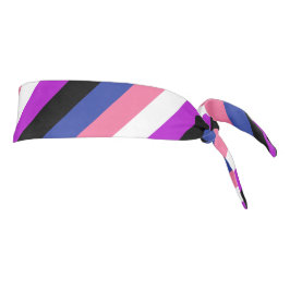 Genderfluidフラッグタイヘッドバンド タイヘッドバンド