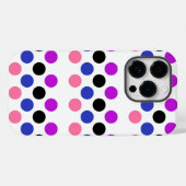 Genderfluidプライドフラグカラー水玉模様 Case-Mate iPhoneケース (裏面 (横))