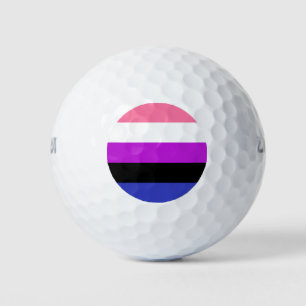 Genderfluidプライドフラグ ゴルフボール