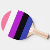 Genderfluidプライドフラグ 卓球ラケット (横)