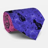Genderfluidプライドブラックキャット – Mystical Witchy ネクタイ (ロール)