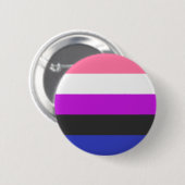 Genderfluid同性愛者プライドフラグボタンピン 缶バッジ (正面&裏面)