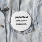 Genderfluid定義-定義されたLGBTQの言葉- 缶バッジ (インサイチュ)