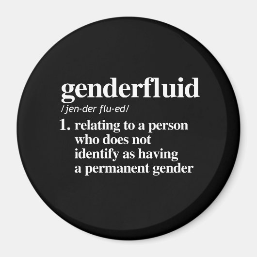 genderfluid定義 – 定義されたlgbtq用語 – LGB マグネット (正面)