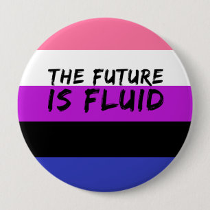 Genderfluid未来は流体ボタン 缶バッジ
